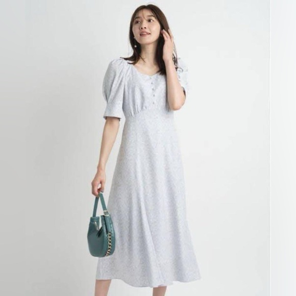 Jusglitty floral tea dress Japanese brand - Picture 3 of 9